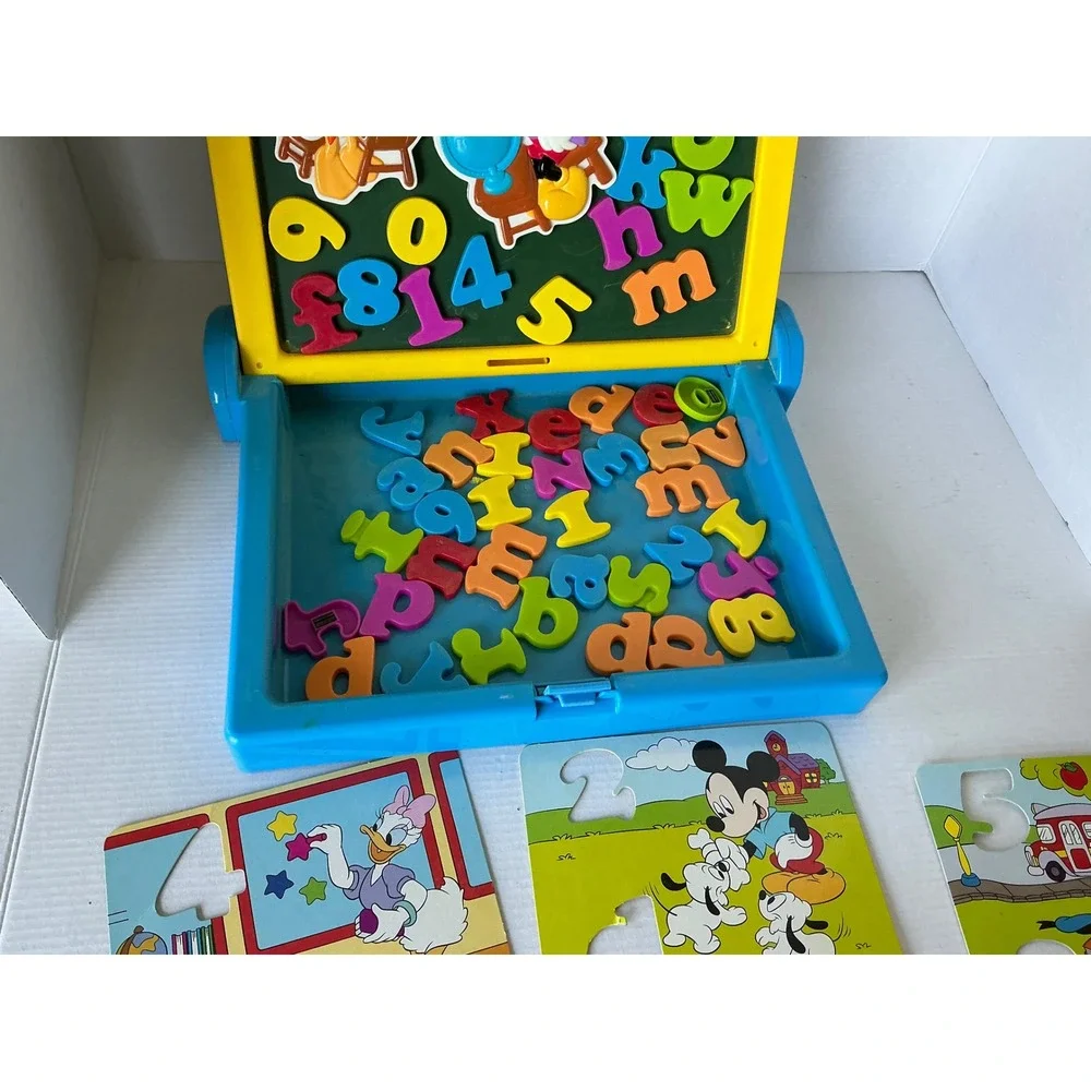 Disney Vintage Magnetic Alphabet Chalkboard Activity Set Mickey Mouse One Size